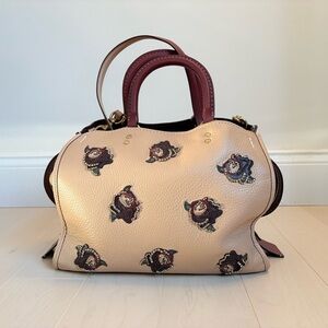 Retail Coach 1941 Rogue 30 Beechwood with leather appliqué rhinestone.